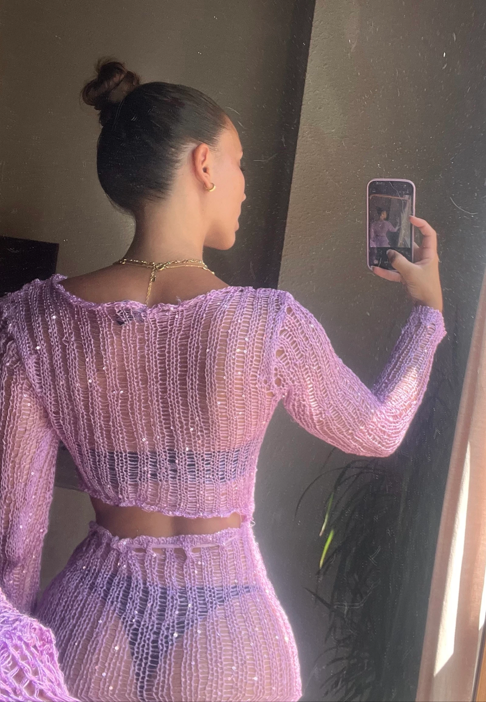 Vestido de lantejoulas de crochê – photo 4